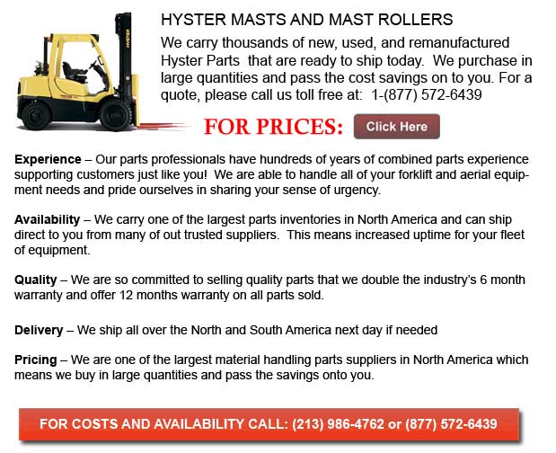 Hyster Forklift Masts And Mast Rollers